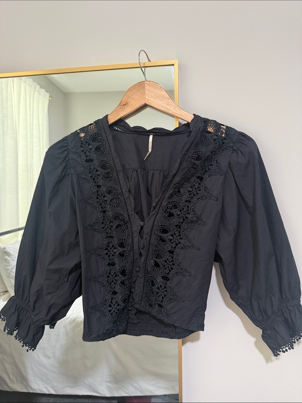 Free people Louella puff sleeve top